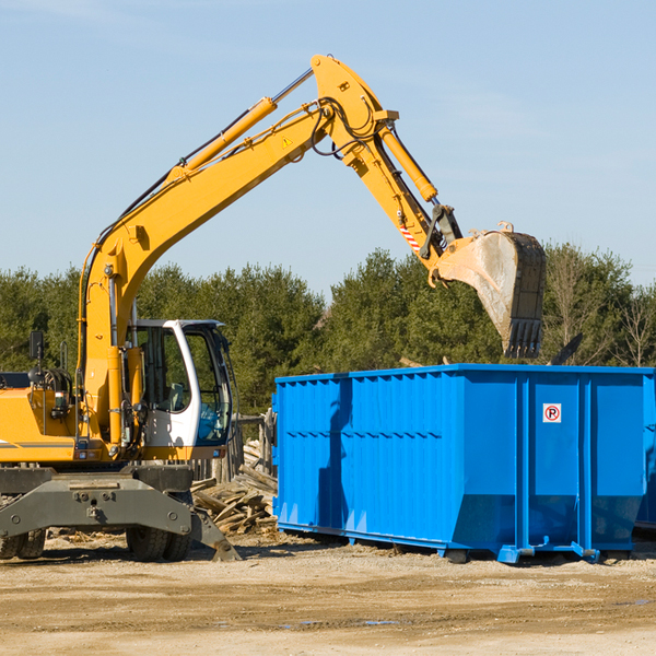 can i request a rental extension for a residential dumpster in Fredon